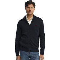 Klassischer Baumwoll-Cardigan mit Reißverschluss