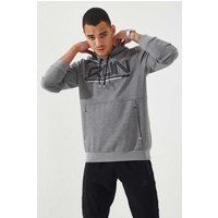 Sportlicher Fleece-Hoodie mit Logoprint