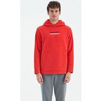 Fleece-Hoodie mit Grafik-Streifen