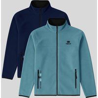 Fleecejacke mit durchgehendem Reißverschluss
