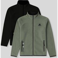 Minimalistische Fleecejacke mit Reißverschluss