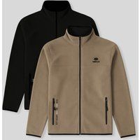 Plüsch-Fleecejacke mit Reißverschluss