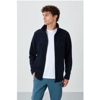 Plüschige Fleecejacke mit Reißverschluss