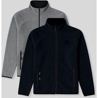 Fleecejacke mit durchgehendem Reißverschluss