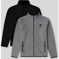 Plüsch-Fleecejacke mit Reißverschluss