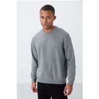 Sweatshirt mit Panel-Detail und Rundhalsausschnitt