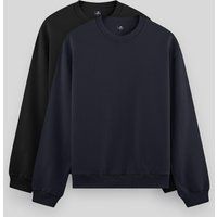Klassisches Fleece-Sweatshirt mit regulärer Passform