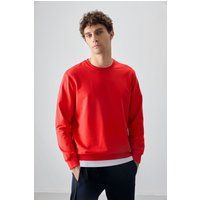 Klassisches Rundhals-Sweatshirt aus Fleece