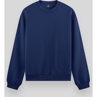 Locker geschnittenes Fleece-Sweatshirt mit Rundhalsausschnitt