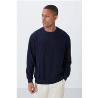 Klassisches Sweatshirt mit Rippbündchen