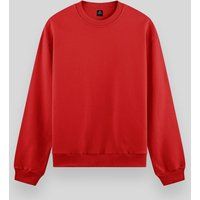 Klassisches Einfarbiges Rundhals-Fleece-Sweatshirt
