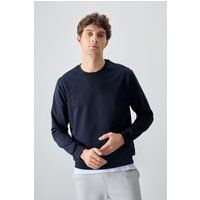 Klassisches Sweatshirt mit Rundhalsausschnitt