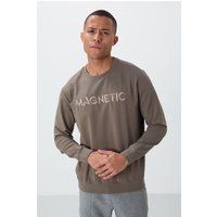 Besticktes Sweatshirt im Relaxed-Fit