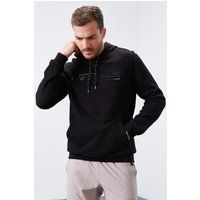 Fleece-Hoodie mit Logo-Print