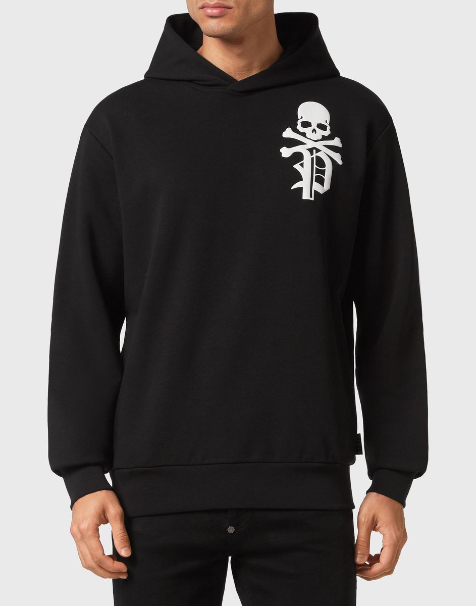 Gothic Grafik Baumwoll-Hoodie