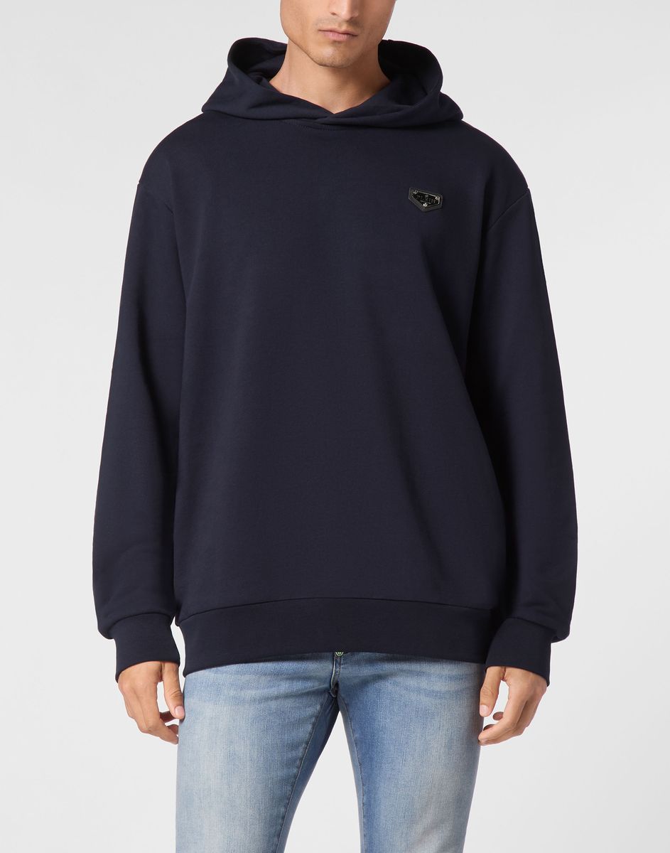 Ikonischer Kapuzenpullover mit Logo-Badge