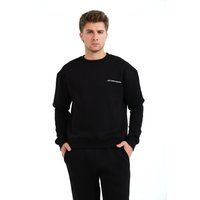 Minimalistischer Rundhalspullover mit Fleece
