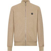Monogramm-Jacquard-Trainingsjacke mit Reißverschluss