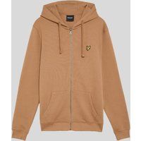 Loopback-Baumwoll-Hoodie mit Reißverschluss