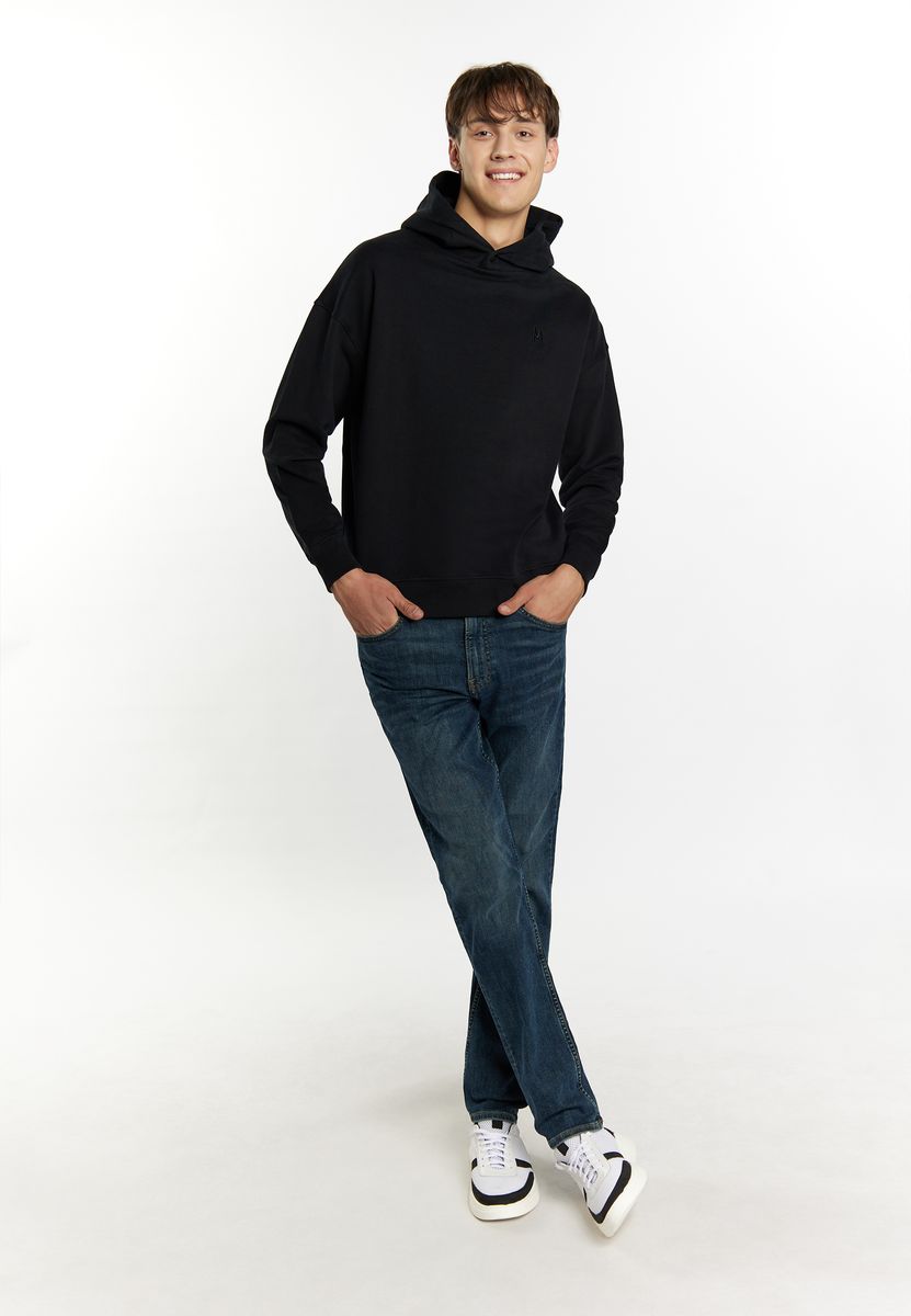 Minimalistischer Oversized-Kapuzenpullover aus Baumwolle
