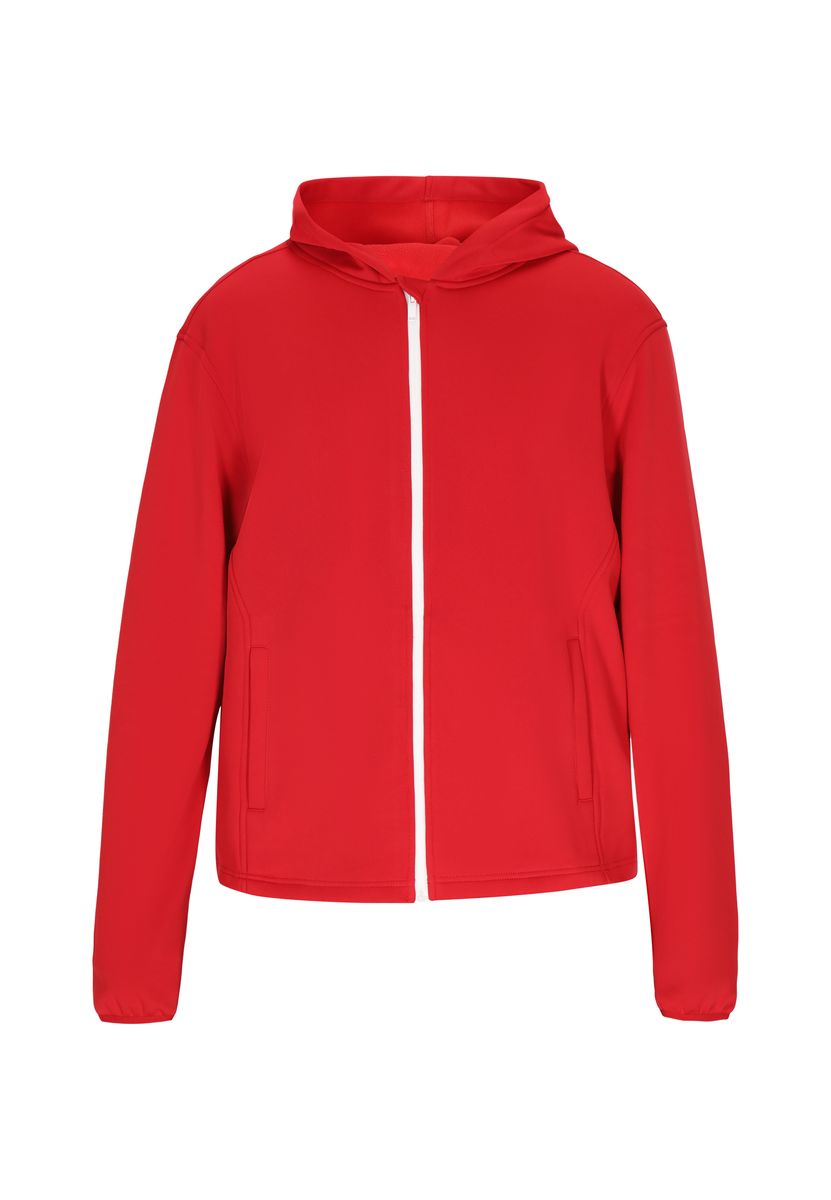 Kapuzenjacke mit durchgehendem Reißverschluss