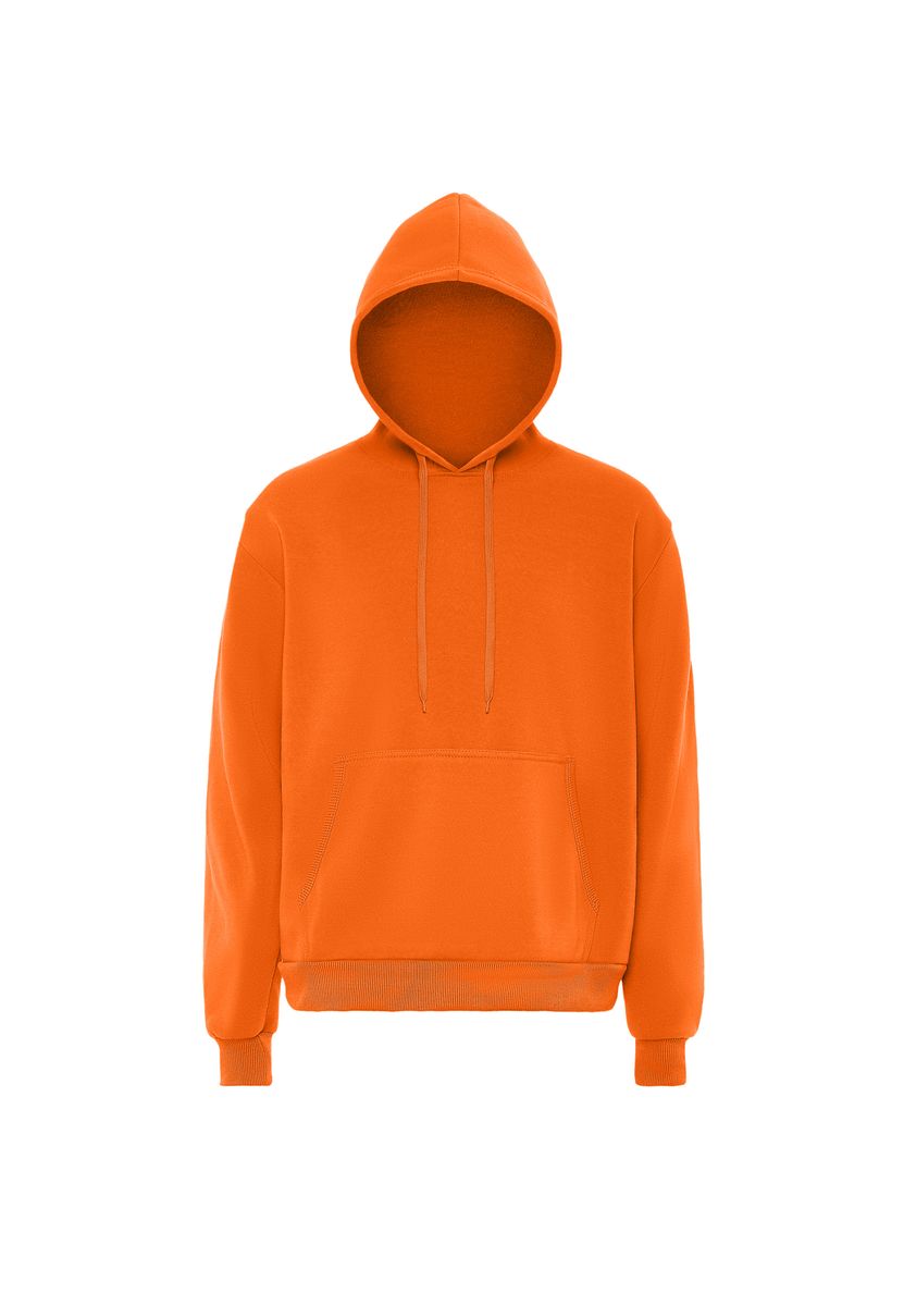 Klassischer Fleece-Kapuzenpullover mit Kordelzug
