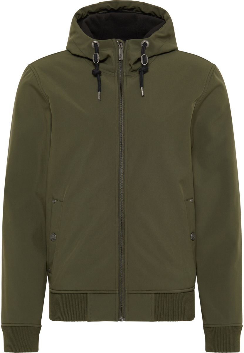 Softshell-Blouson mit Kapuze