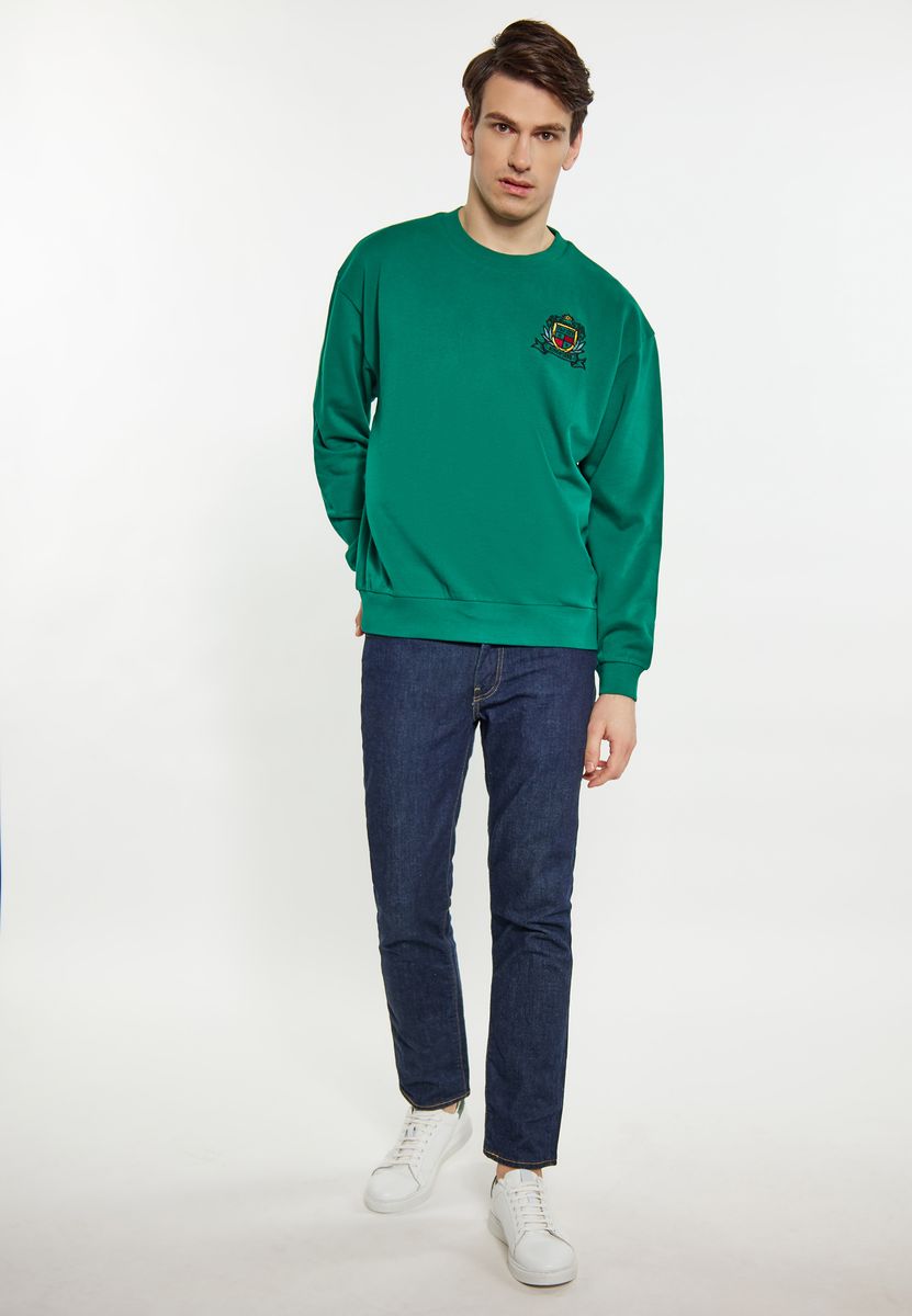 Crewneck-Sweatshirt mit College-Wappen