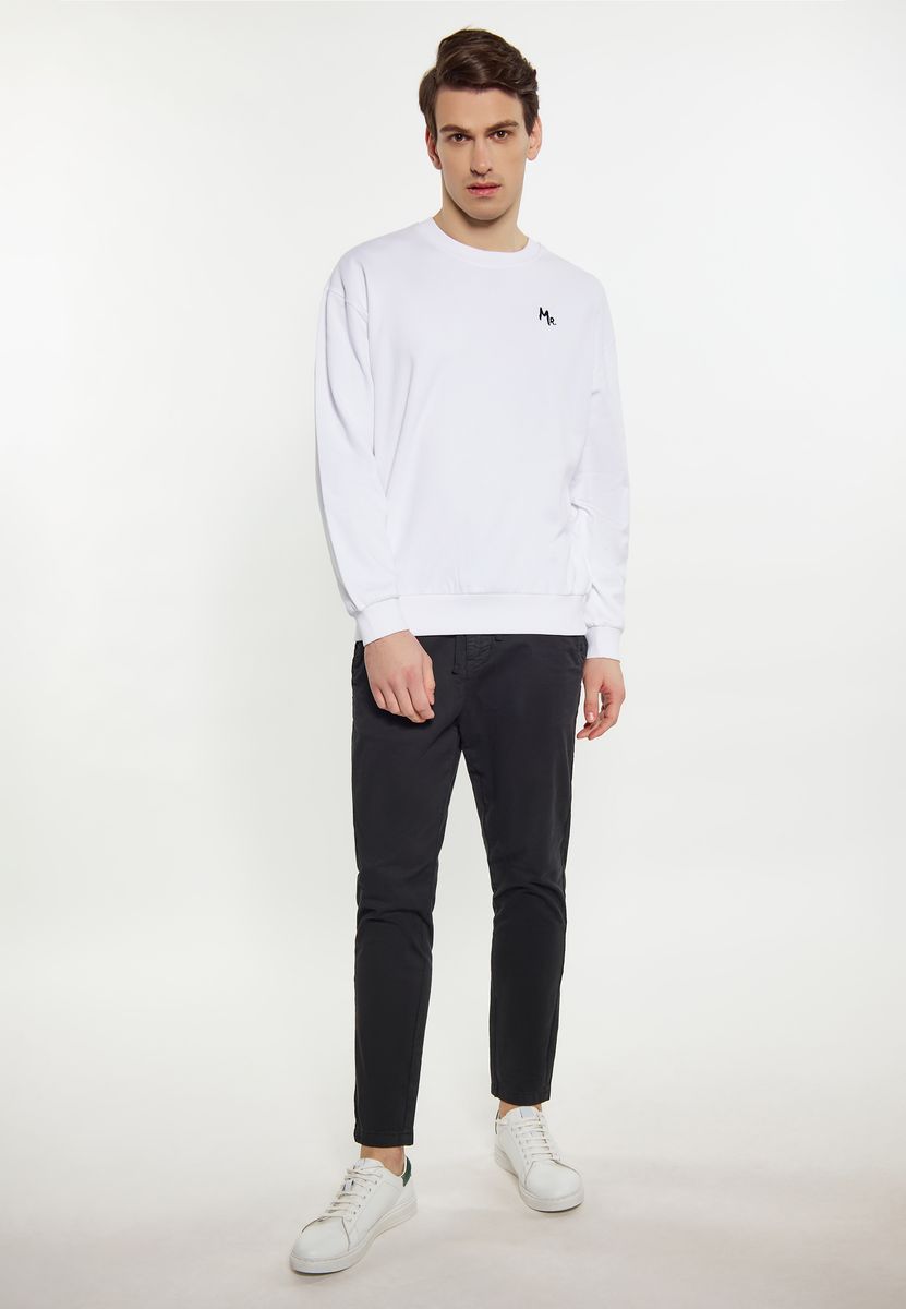 Klassisches Sweatshirt mit Stickerei