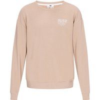 Lockeres Sweatshirt mit Wurzel-Stickerei
