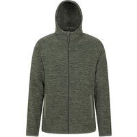 Melierter Performance-Hoodie mit Reißverschluss
