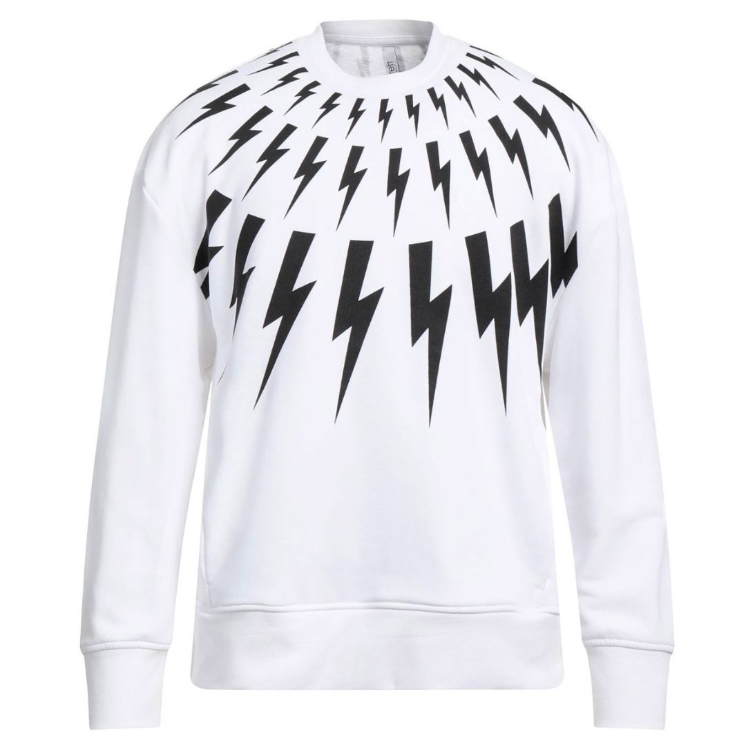 Crewneck-Sweatshirt mit Blitz-Grafik