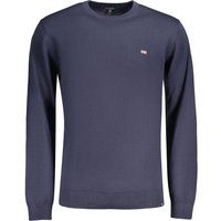 Klassischer Baumwollpullover mit Rundhalsausschnitt