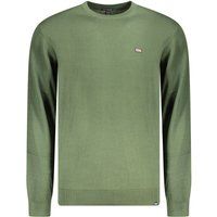 Klassischer Baumwollpullover mit Rundhalsausschnitt