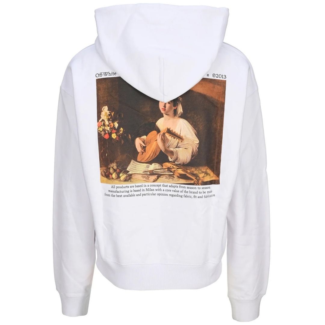 Übergroßer Kapuzenpullover mit Caravaggio-Grafik