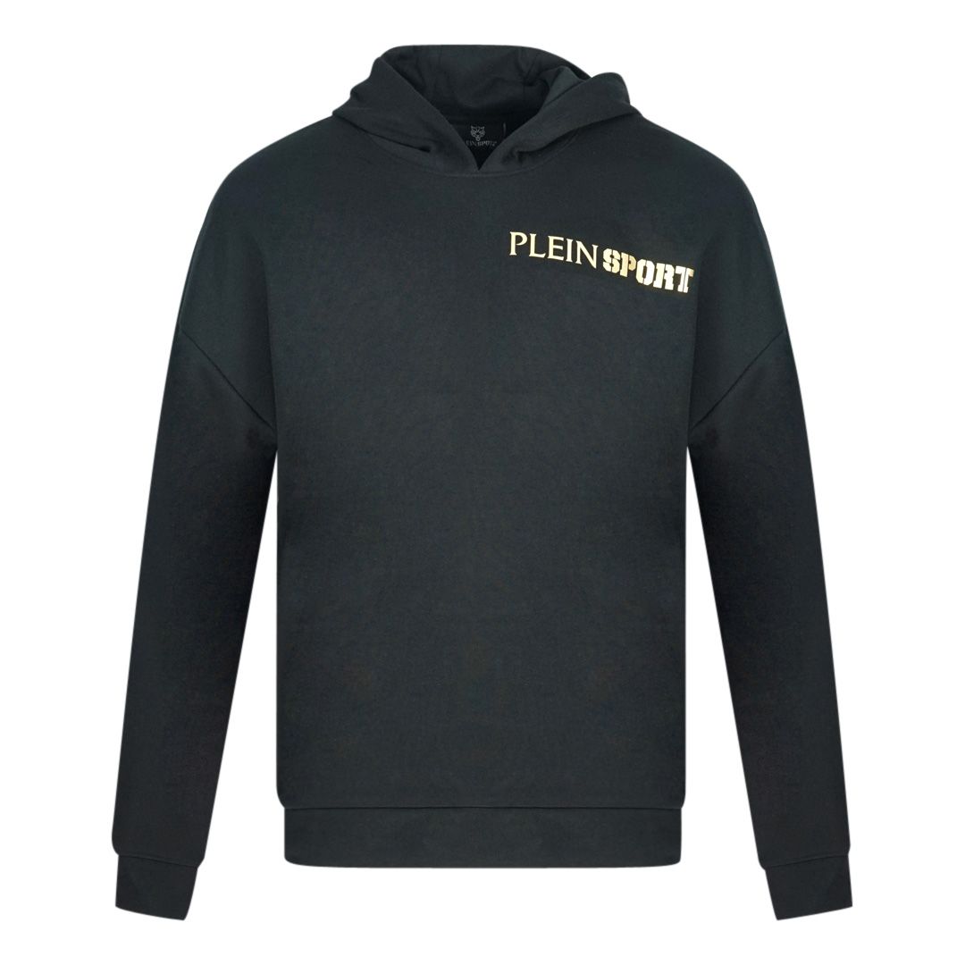 Hoodie mit Metallic-Logo-Prints