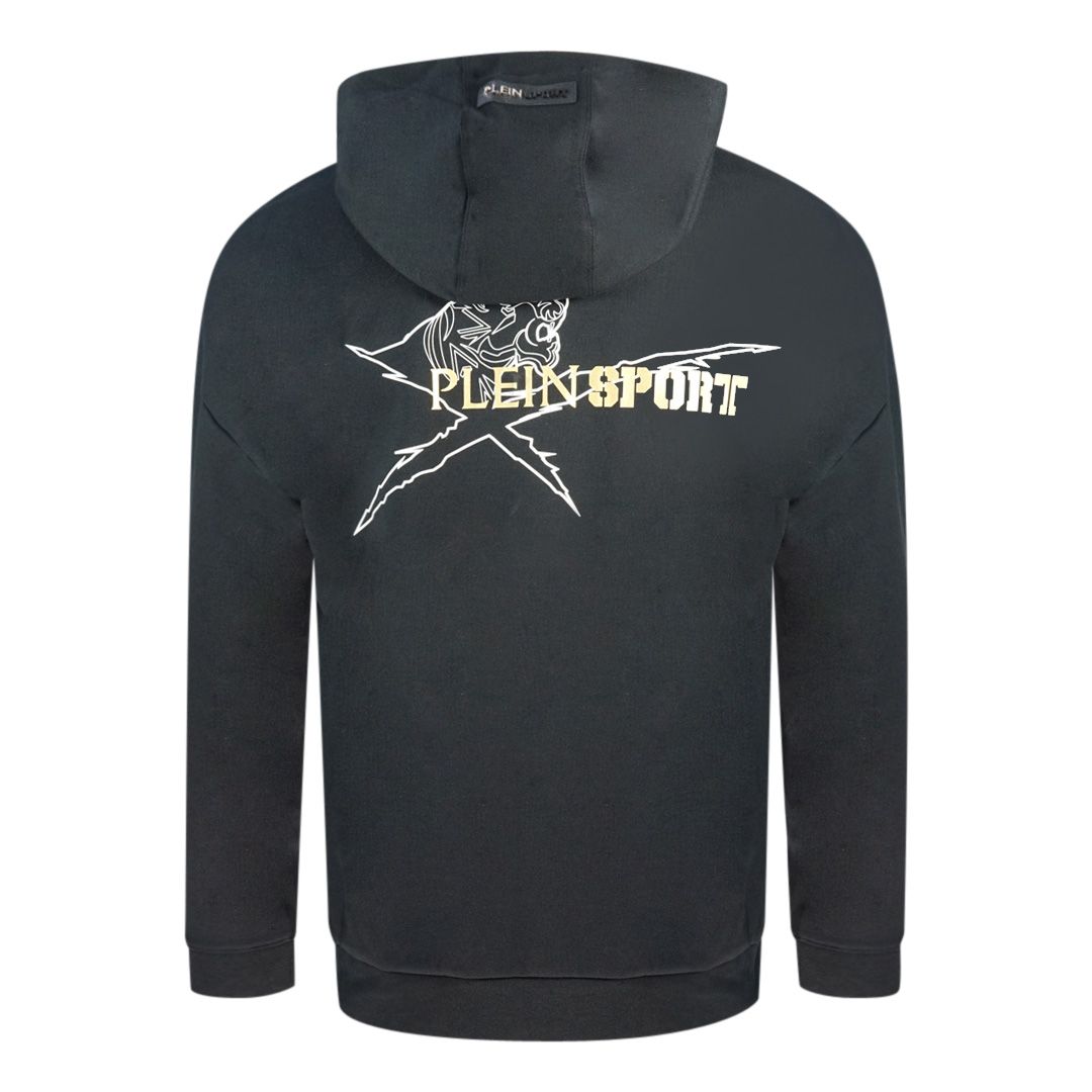Hoodie mit Metallic-Logo-Prints