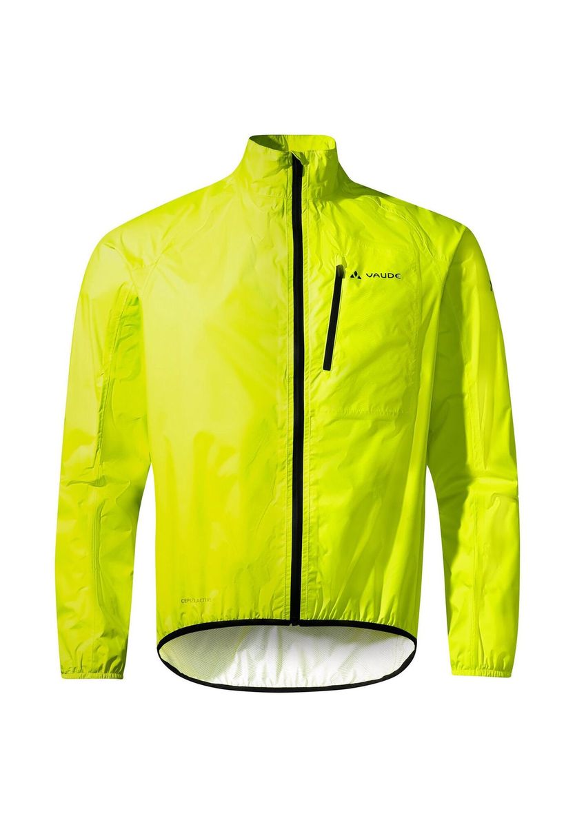 Leichte gelbe Radsport Regenjacke