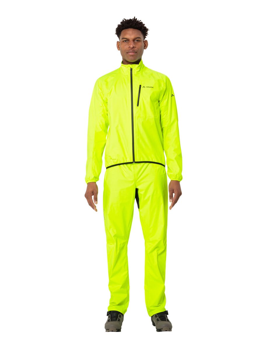 Leichte gelbe Radsport Regenjacke