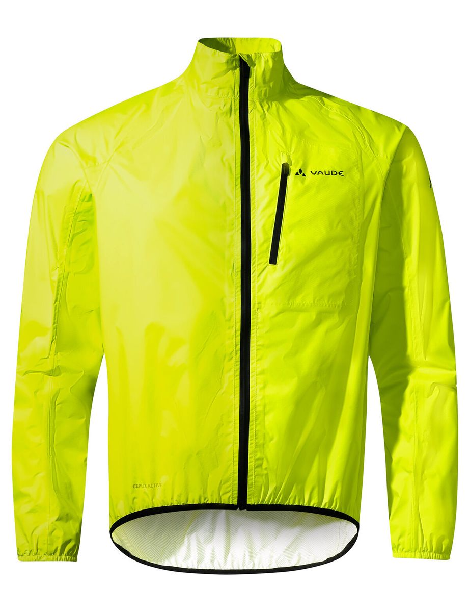 Leichte gelbe Radsport Regenjacke