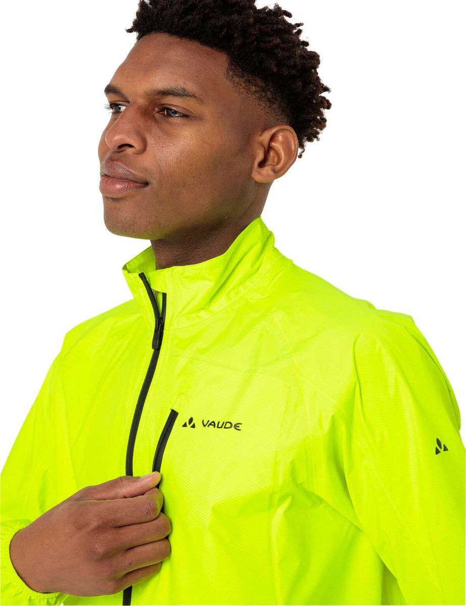 Leichte gelbe Radsport Regenjacke