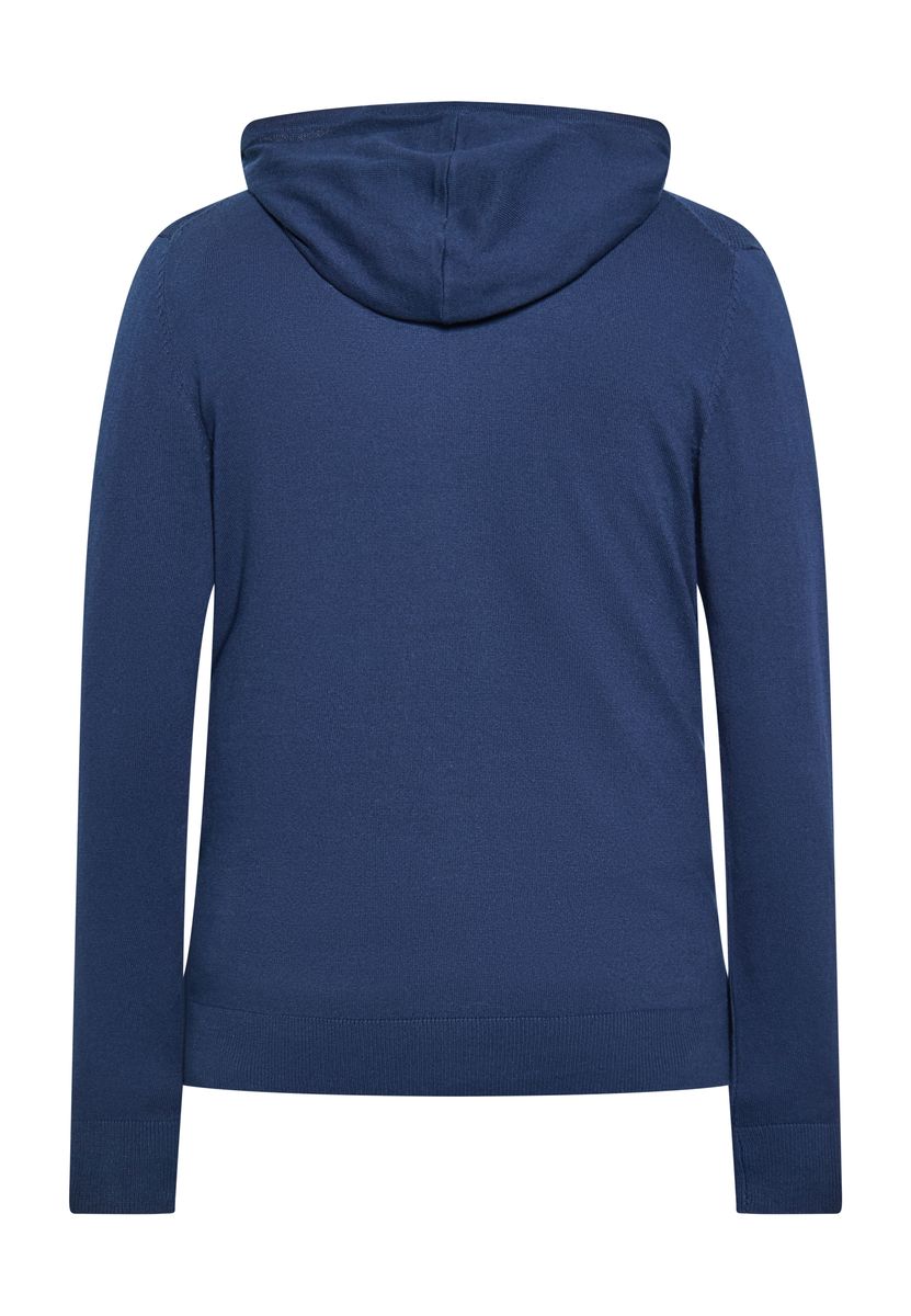 Strukturierter Strick-Hoodie mit Reißverschluss