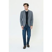 Strukturierter Tailored-Blazer mit Zwei-Knopf-Verschluss