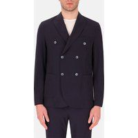 Zweireihiger Stretch-Blazer aus Funktionsgewebe