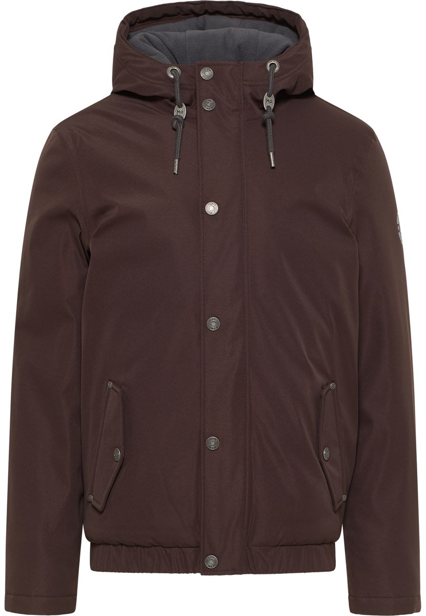 Wattierter wetterfester Winterblouson mit Kapuze