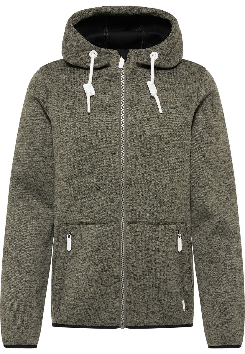 Outdoor-Strickfleecejacke mit Kapuze