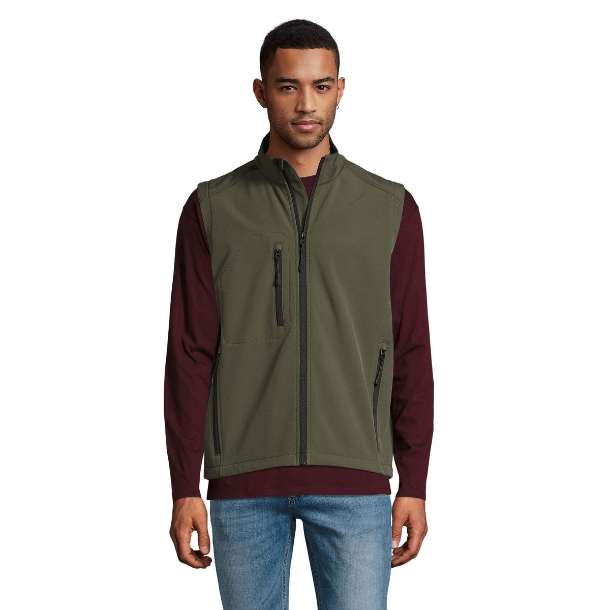 Softshell Performance-Weste mit Taschen