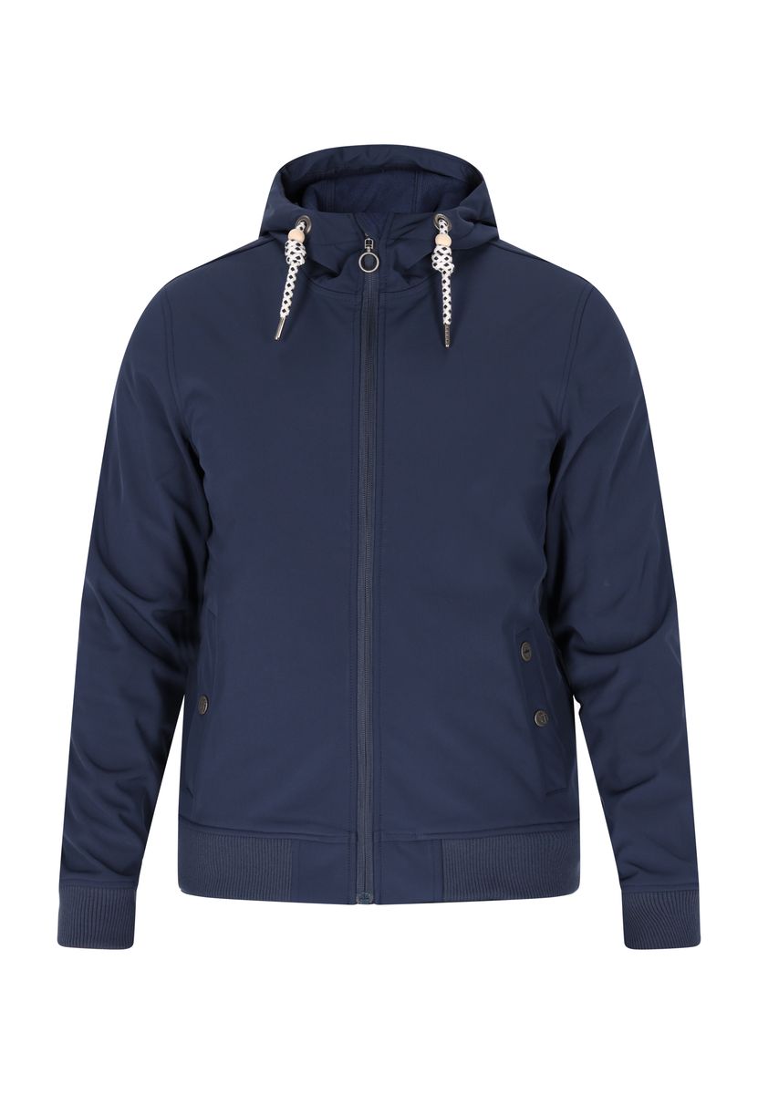Sportlicher Softshell-Blouson mit Kapuze