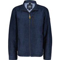 Full-Zip Jacke in Wildleder-Optik