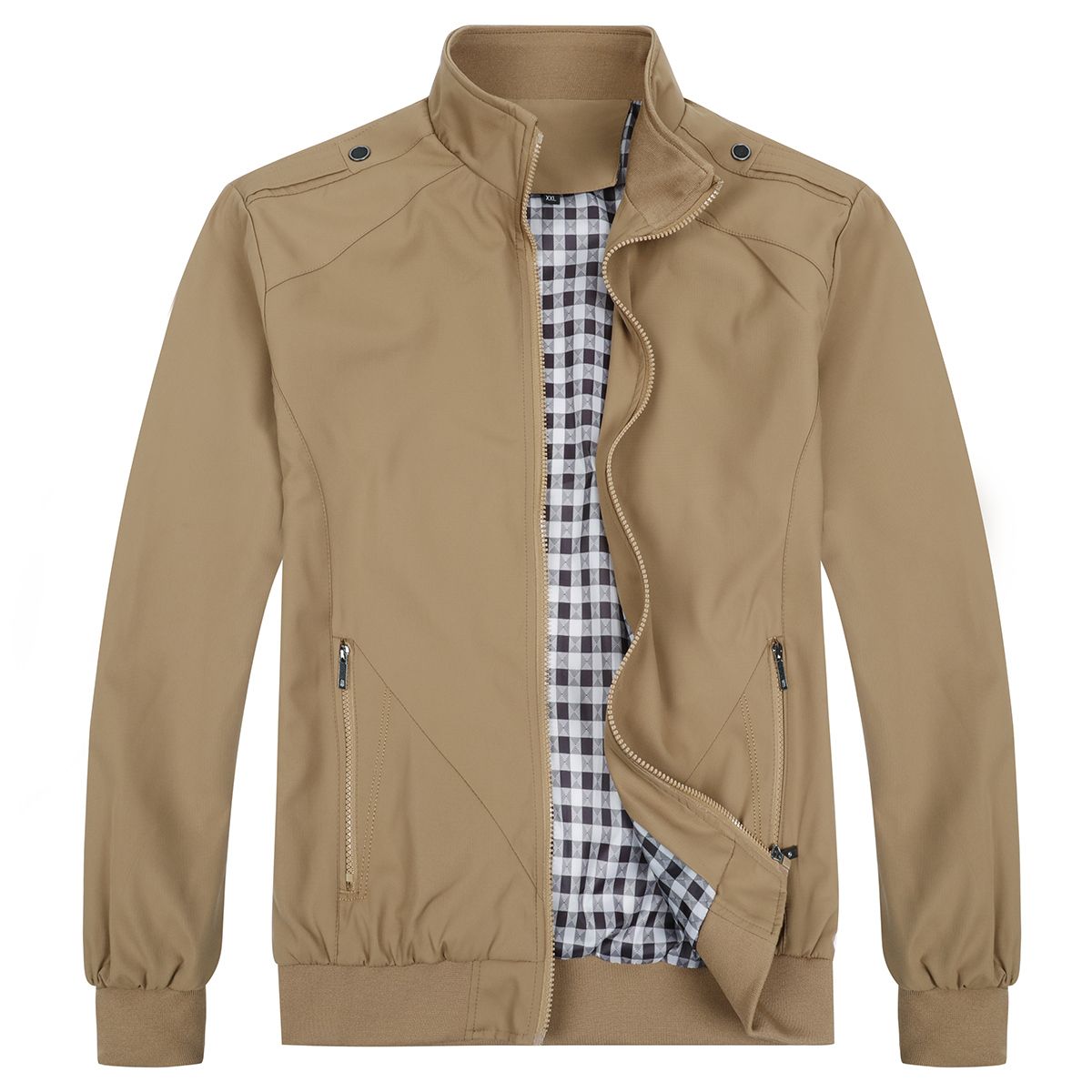 Klassische Bomberjacke mit Stehkragen